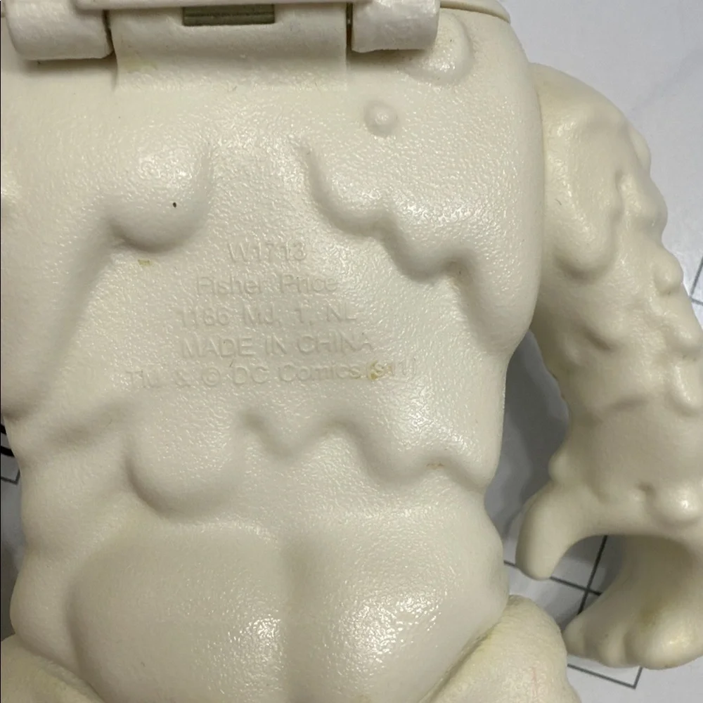 Fisher-Price White Snow Monster Figure with Purple Eyes